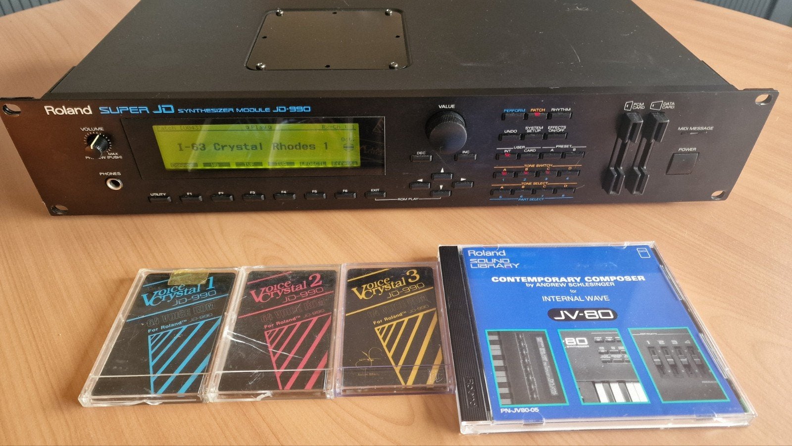 Roland JD-990 incl. Vintage Synh expansion + ROM cards, Ophalen of Verzenden, Gebruikt, Roland