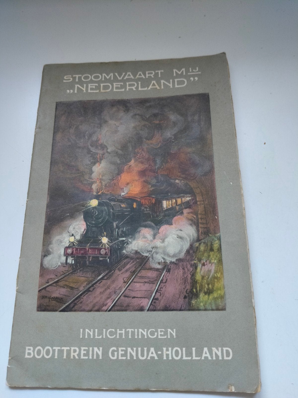 Stoomvaart Mij "Nederland" Bootttrein Genua-Holland, Boeken, Verzenden, Gelezen
