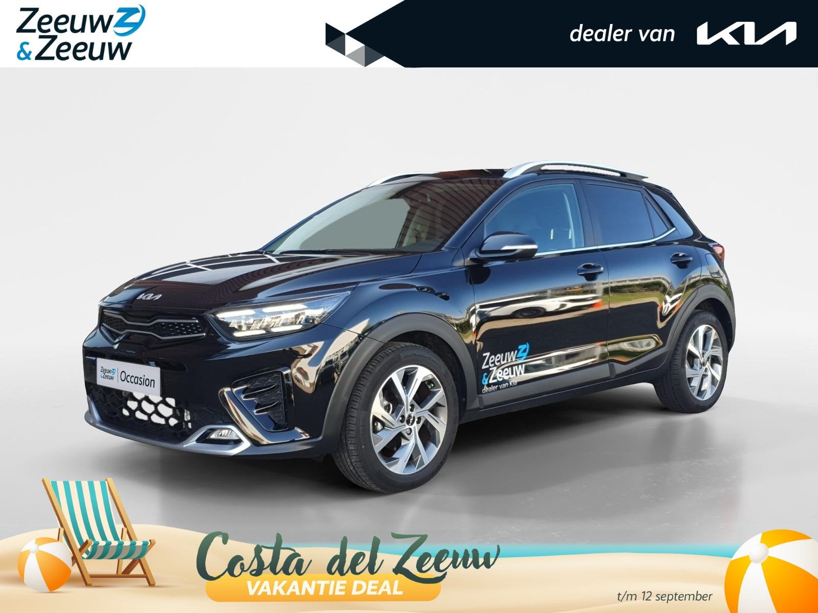 Kia Stonic 1.0 T-GDi MHEV GT-Line | GT-Line uitstraling | 17, Auto's, Kia, Voorwielaandrijving, 12 maanden, Euro 6, Leder en Stof