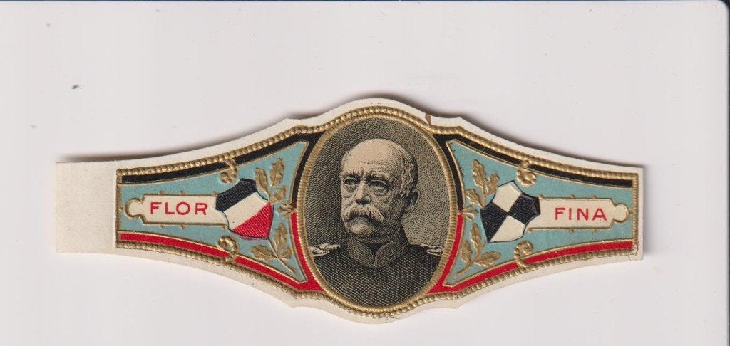 sigarenbanden -  BISMARCK, Ophalen of Verzenden, Zo goed als nieuw, Sigarenbandjes