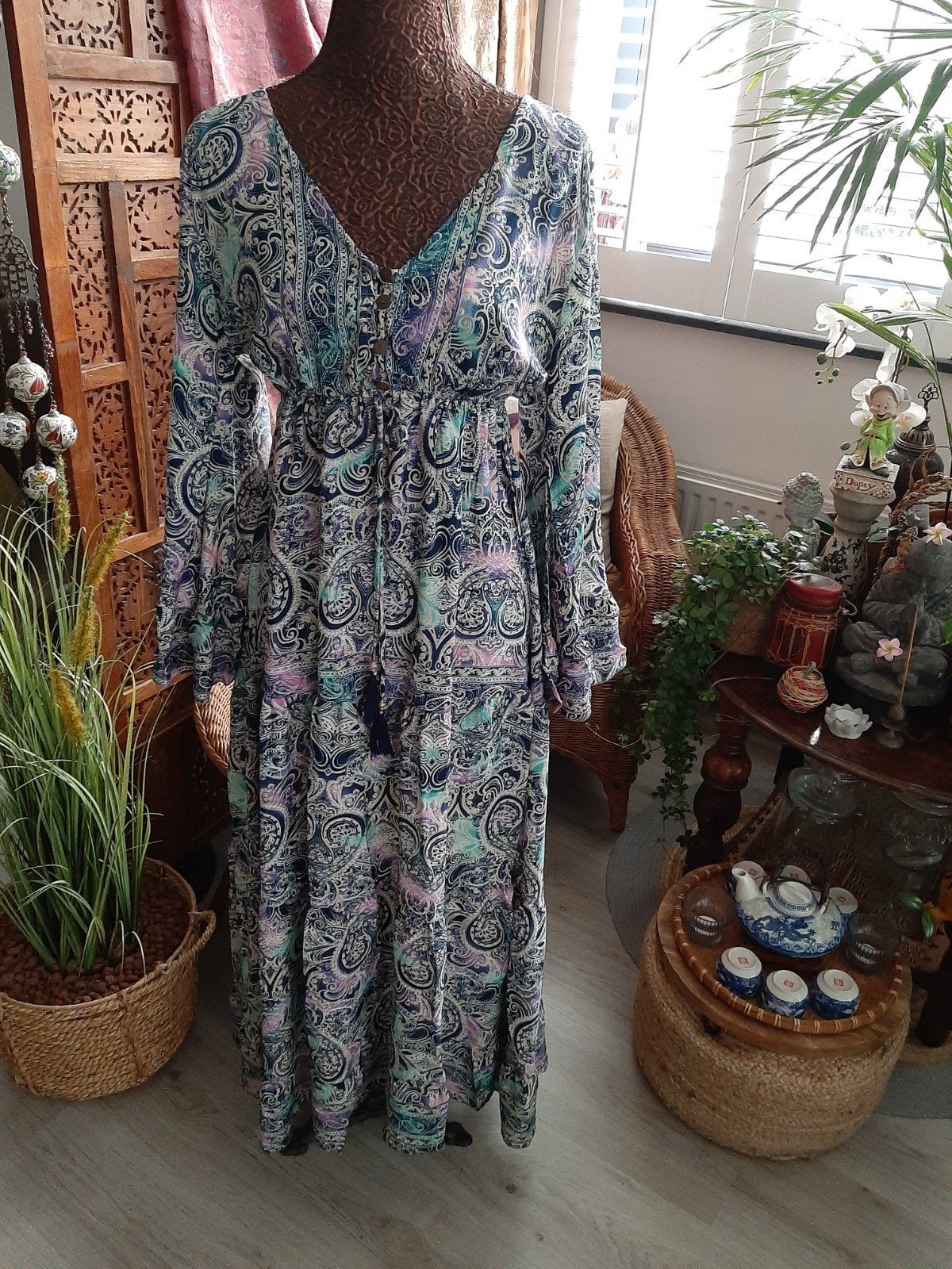 Nieuw!Superleuke lange Ibiza jurk/mooie kleuren past mt M/L, Kleding | Dames, Overige kleuren, Nieuw, Ophalen of Verzenden, India/Ibiza