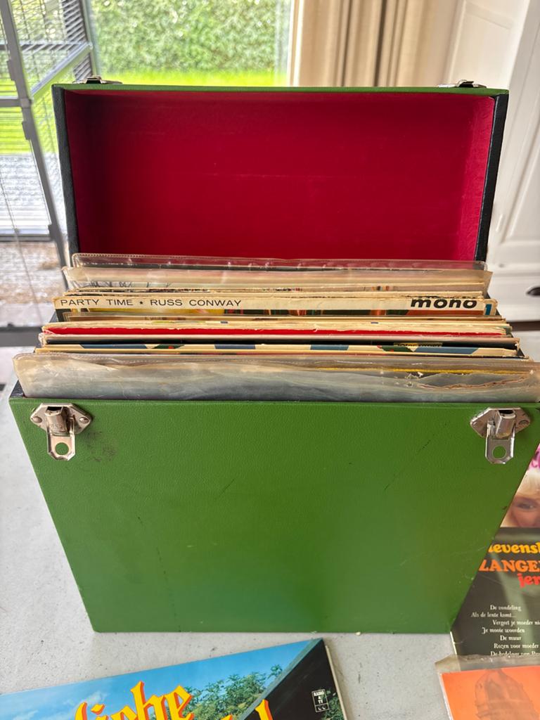 Vintage LP collectie in box - Accordeon & Schlager, Gebruikt, Ophalen of Verzenden, 12 inch, Boxset
