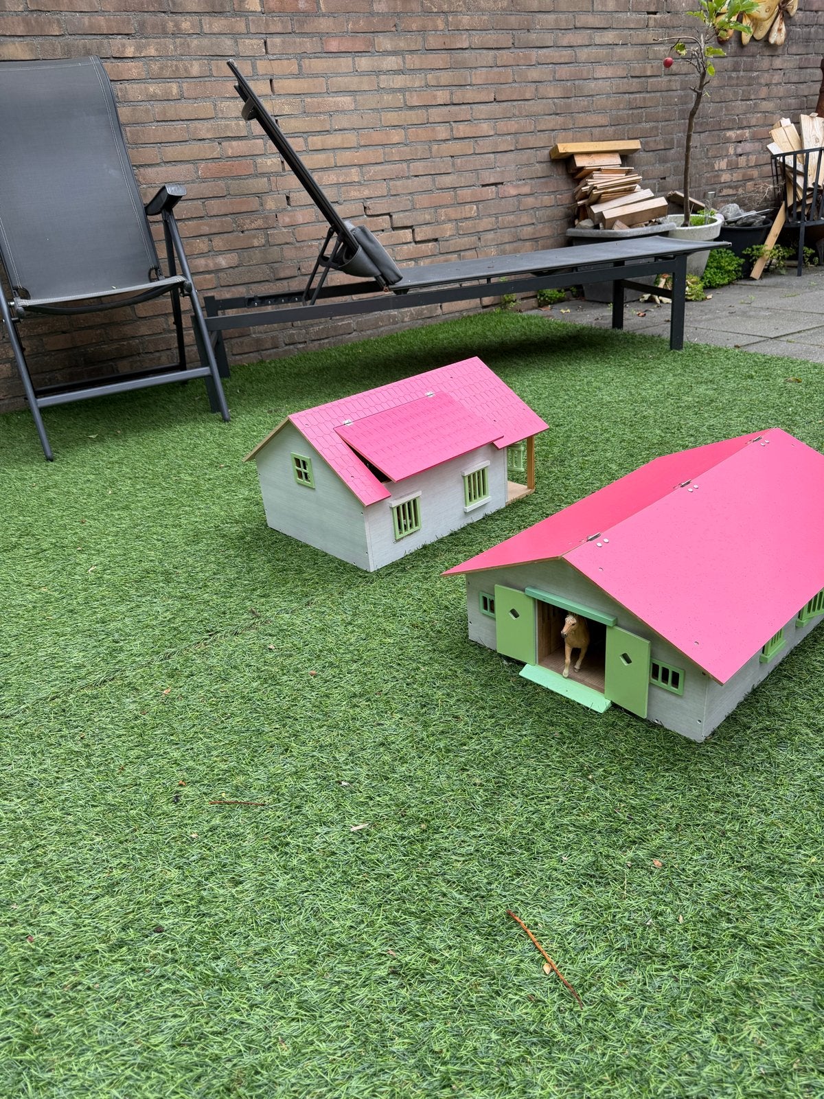 Paardenstal voor schleich paardjes, Ophalen of Verzenden, Zo goed als nieuw, Jongen of Meisje