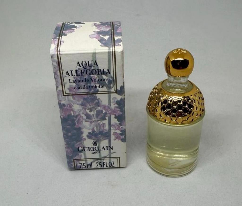 Parfum miniatuur Aq.All. Lavande Velours 7,5 ml edt Guerlain, Verzamelen, Parfumverzamelingen, Verzenden, Nieuw, Miniatuur, Gevuld