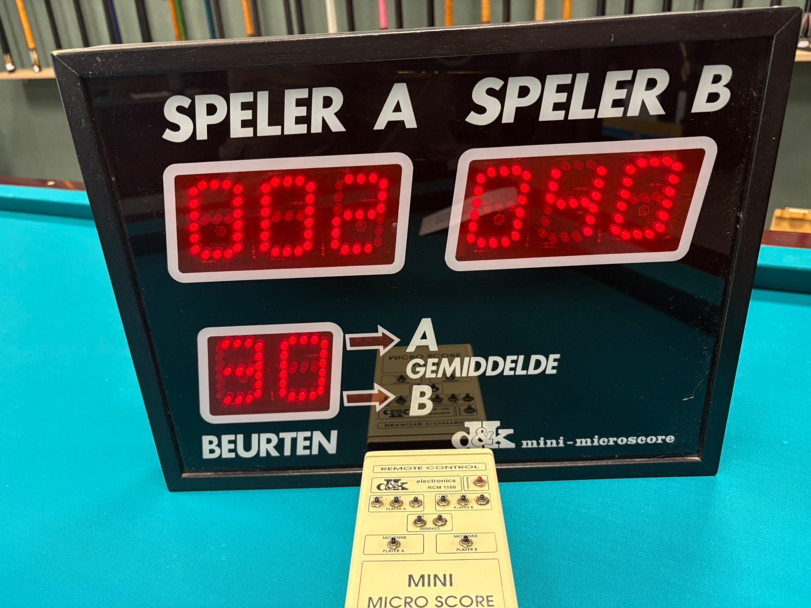 D&K Mini microscore (led), Sport en Fitness, Biljarten en Poolen, Info@dirksnip.nl, Middenweg 597 te Heerhugowaard De Noord, Overige typen