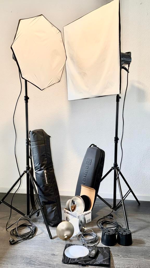 Elinchrom D-Lite RX 4 Studioflitser met Softbox, Ophalen of Verzenden, Zo goed als nieuw, Lamp of Flitsset