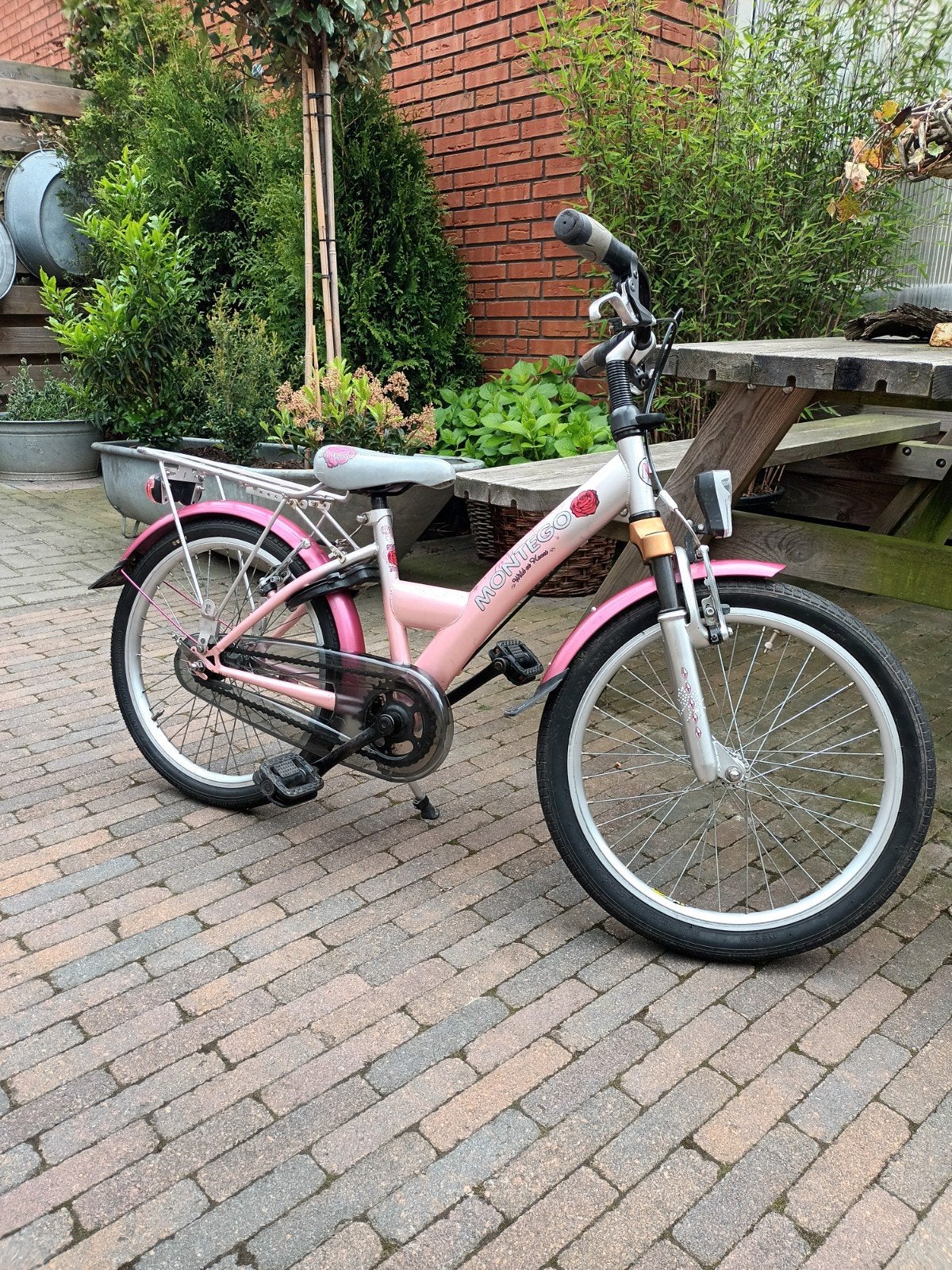 20 inch meisjesfiets, Fietsen en Brommers, Ophalen, Gebruikt, 20 inch, Handrem