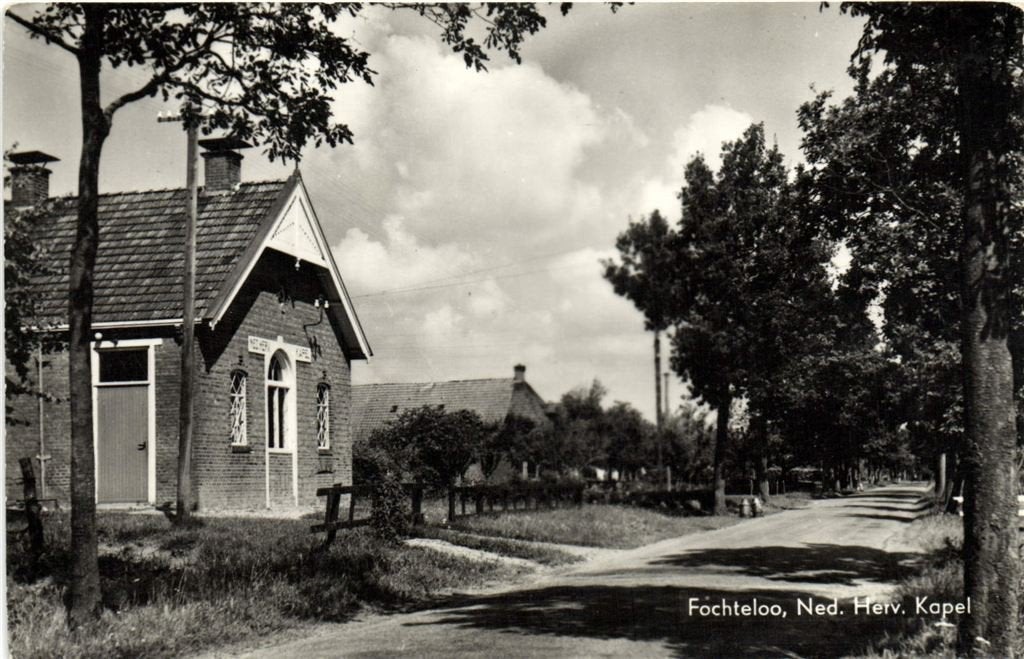 Fochteloo, Ned. Herv. Kapel - ongelopen, Verzenden, 1960 tot 1980, Ongelopen, Friesland