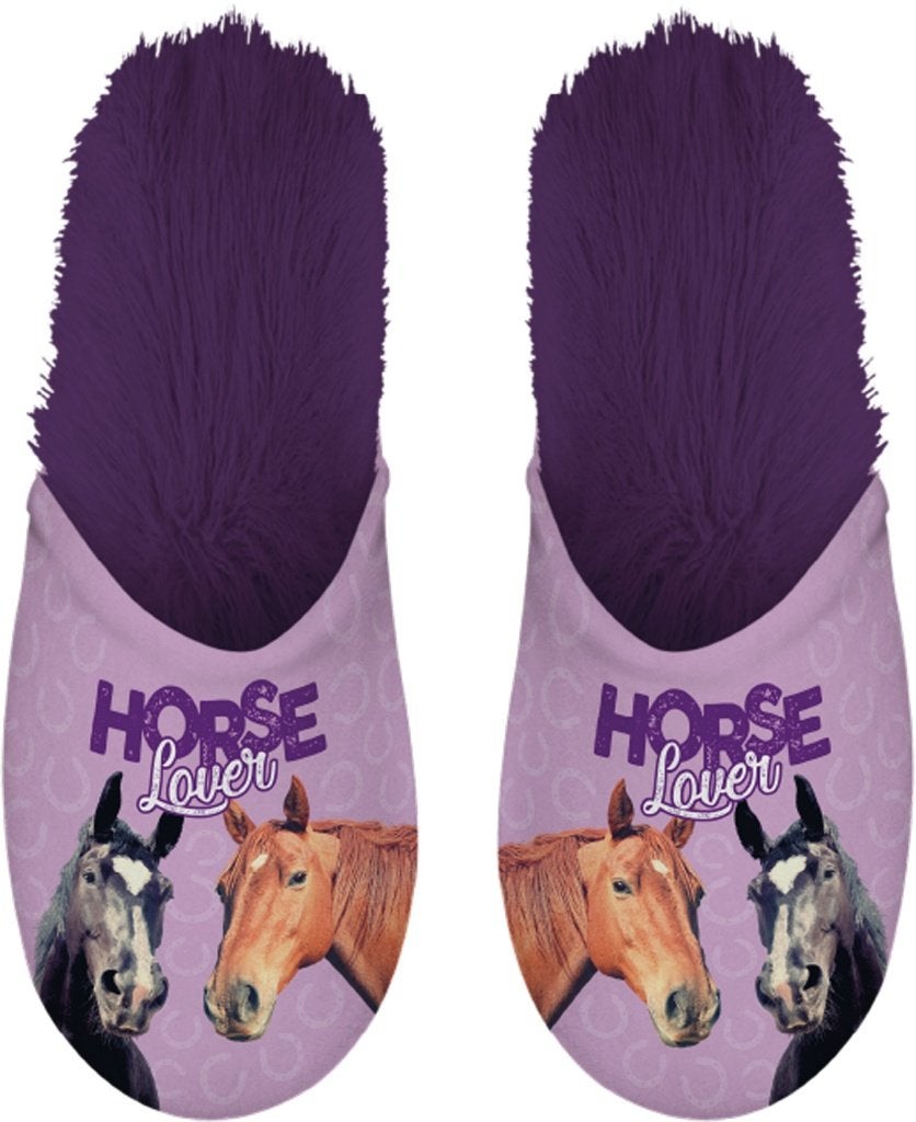Slippers - Horse lover - maat 39-42 - Verkoop voor goed doel, Slippers, Overige kleuren, Nieuw, Ophalen of Verzenden