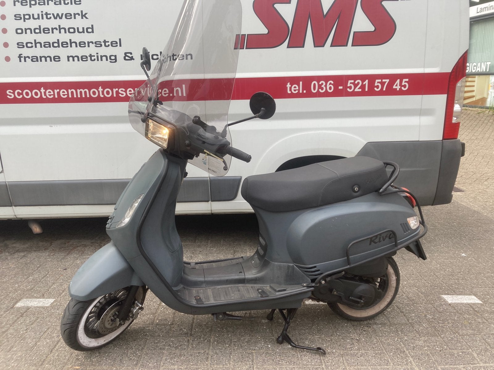 BTC Riva - blauw kenteken/25km, Fietsen en Brommers, Scooters | Overige merken, Ophalen, Gebruikt, Benzine, 50 cc
