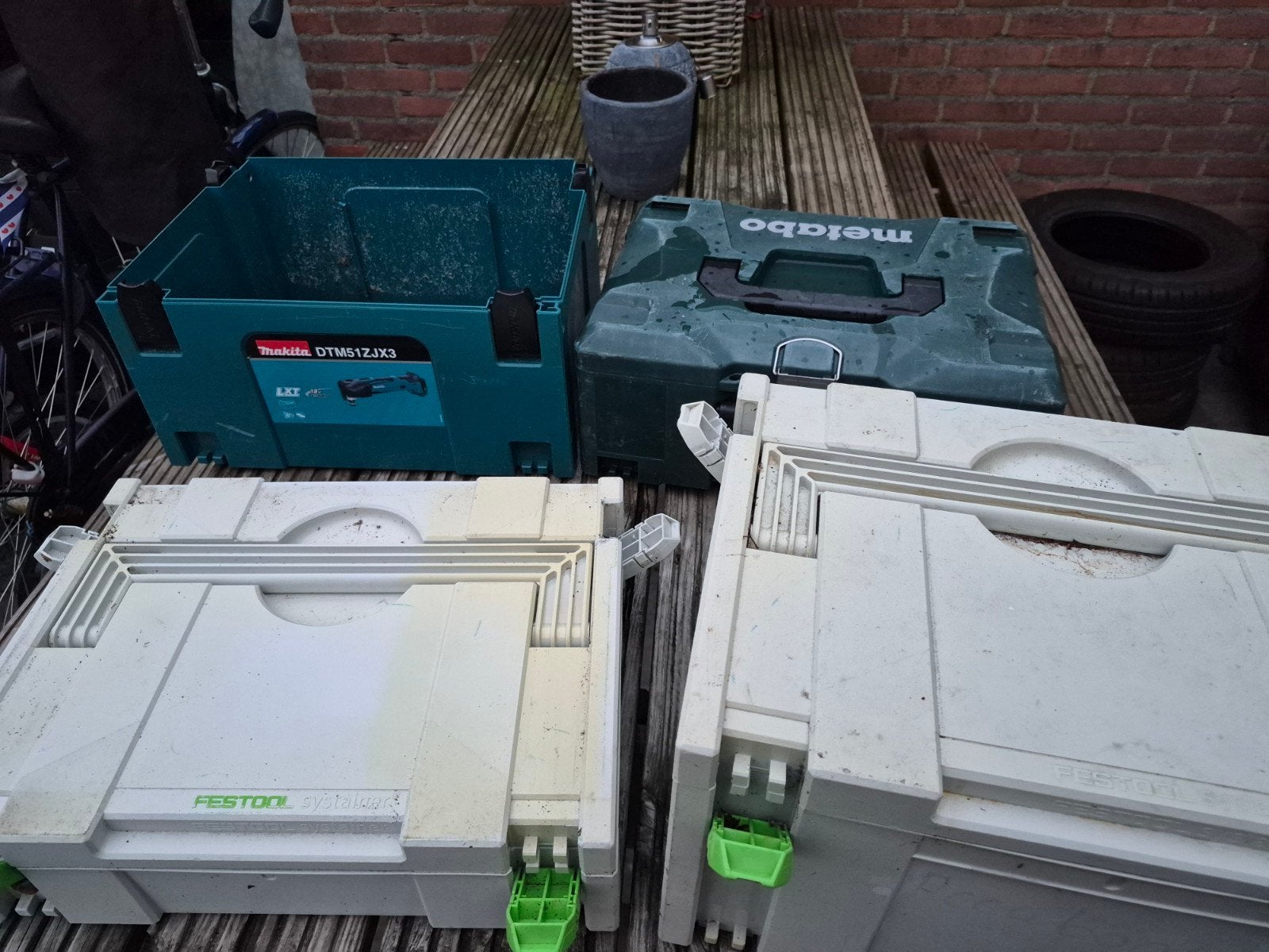 Festool, Metabo en Makita Systainers - 4 stuks, Ophalen, Gebruikt