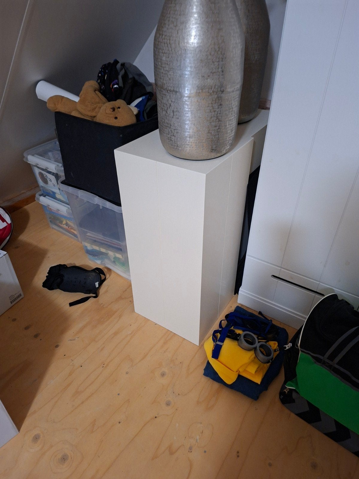 2 zuilen, mdf, 80 hoog 35x35 kleur 9010, Huis en Inrichting, Woonaccessoires | Zuilen en Pilaren, Ophalen