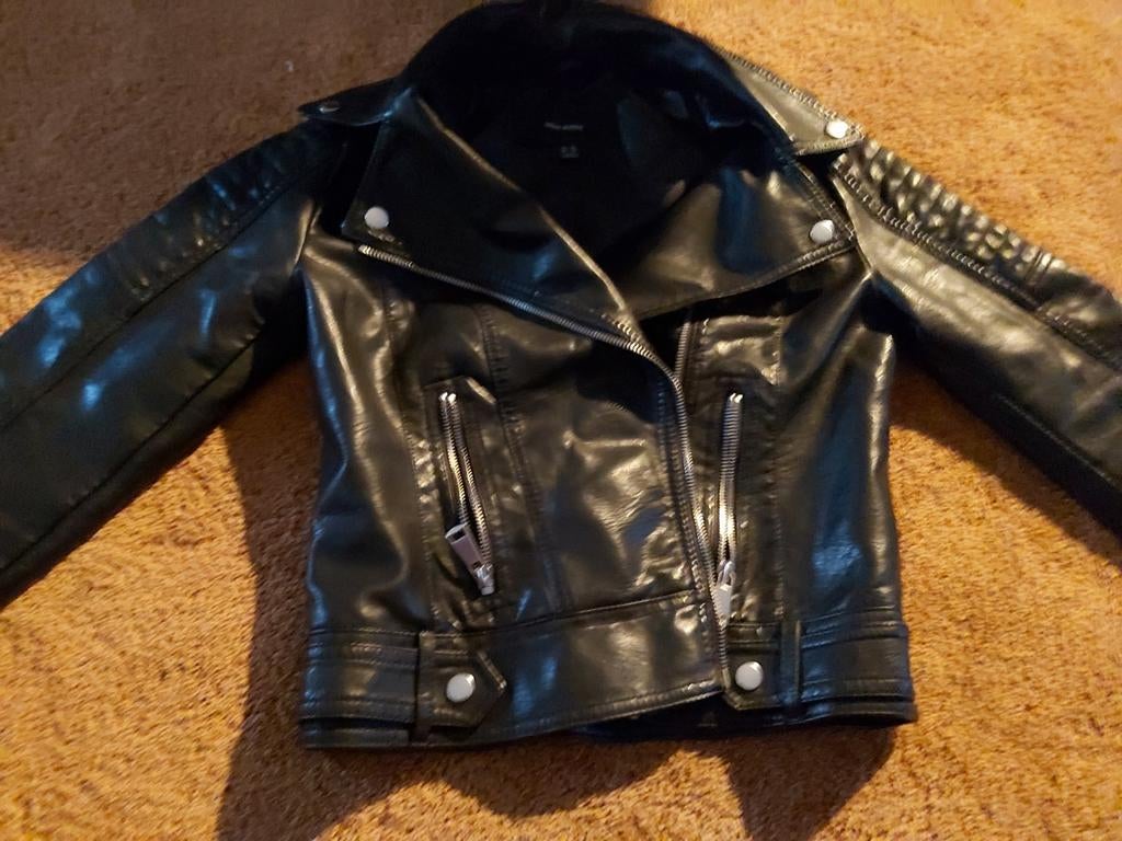 Vero Moda leren jasje, Vero Moda, Zwart, Ophalen of Verzenden, Zo goed als nieuw