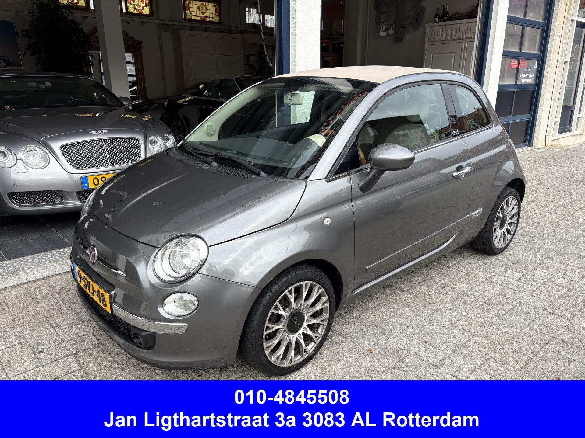 Fiat 500C 0.9 TwinAir Lounge AUTOMAAT/NL AUTO/AIRCO/NW APK, 86 pk, Gebruikt, 31 €/maand, Cabriolet