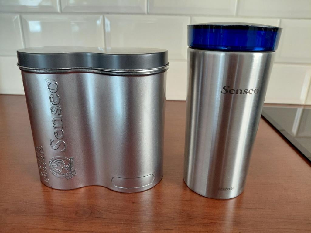 2 originele senseo koffiepads bewaarbussen, Ophalen of Verzenden, Gebruikt, Senseo, Senseo