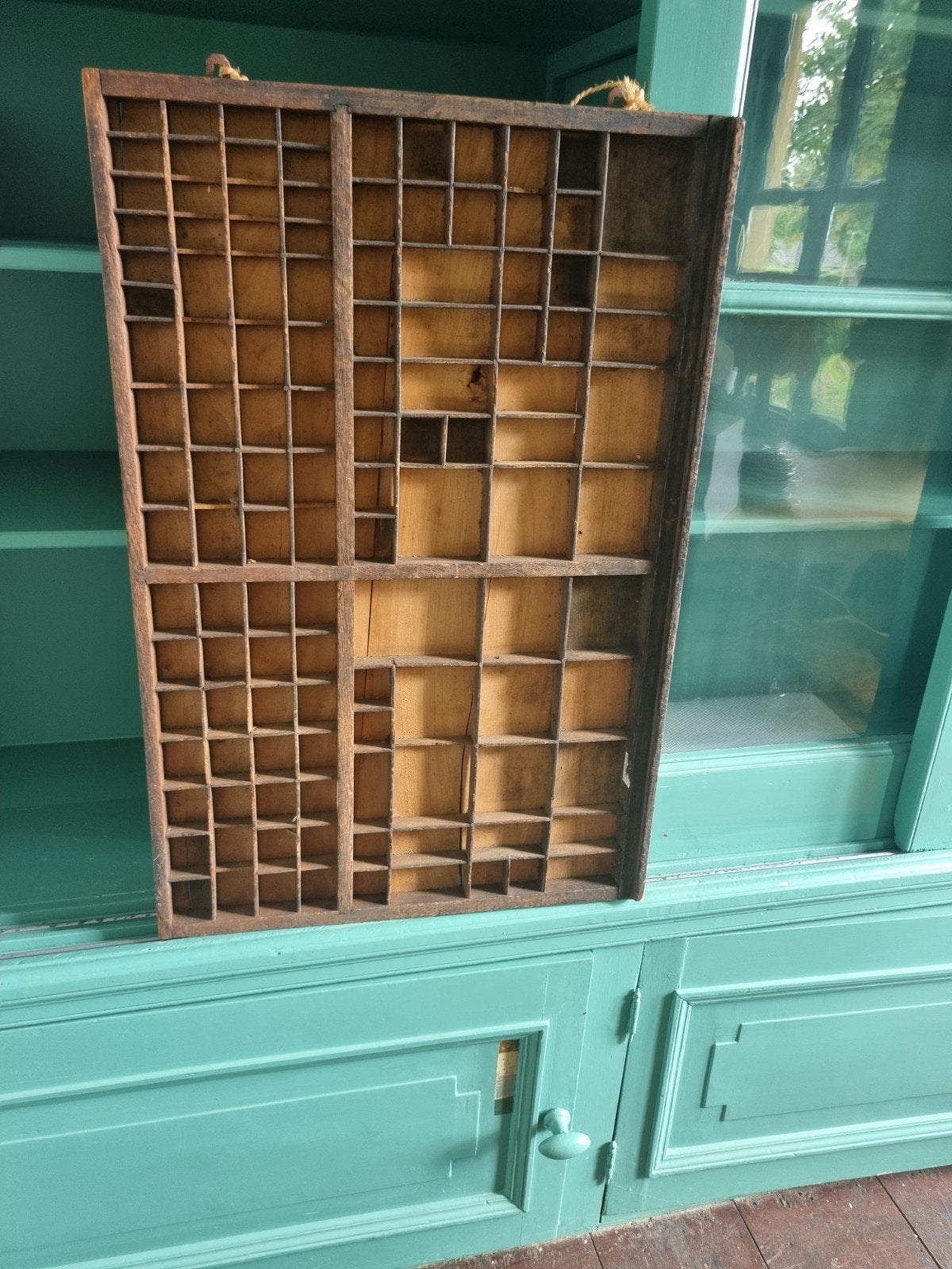 Antieke letterbak / zetterskast - Hout, Antiek en Kunst, Ophalen
