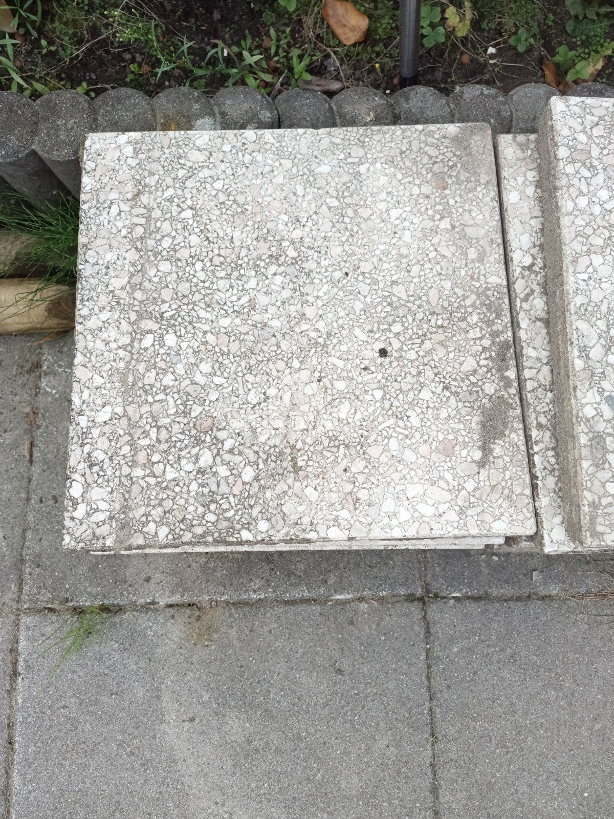Tuintegels 40x40,5 cm - Gebruikt, Tuin en Terras, Ophalen, Gebruikt, 5 tot 10 m², Beton