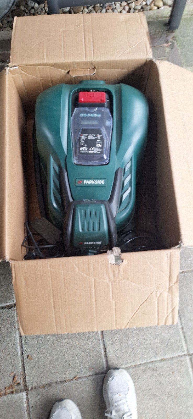 Parkside robot maaier, Tuin en Terras, Ophalen, Gebruikt, Parkside, Bestuurbaar via app