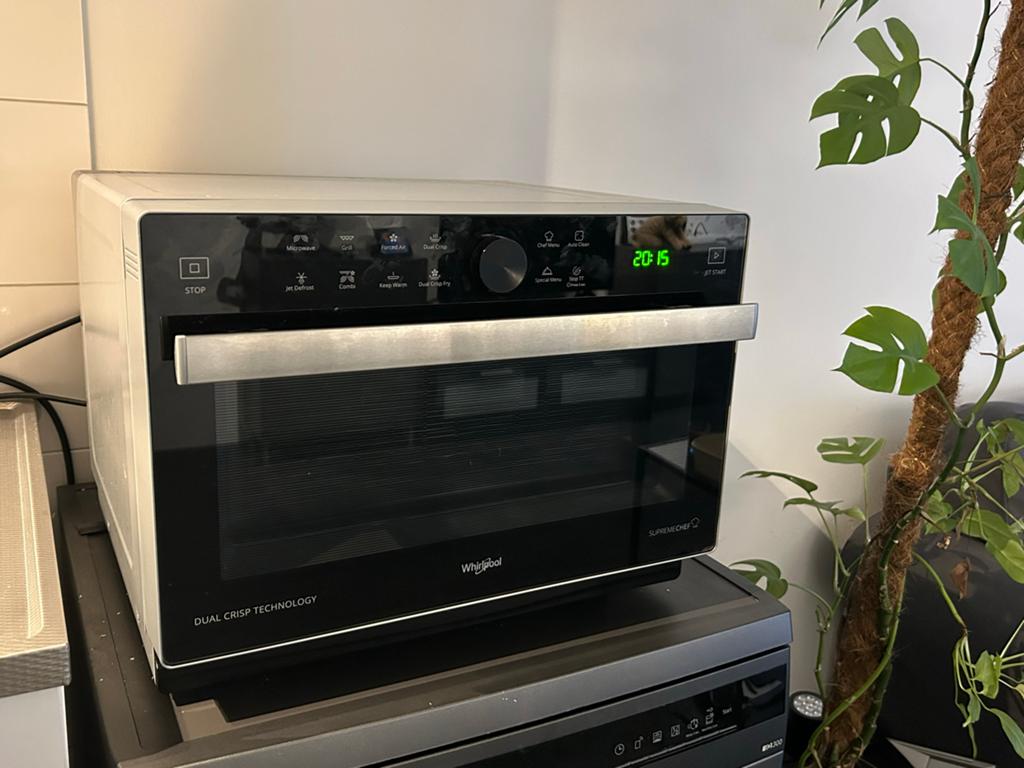 Whirlpool Supreme Chef Combimagnetron - Zo goed als nieuw, Ophalen, Minder dan 45 cm, Whirlpool, Gebruikt