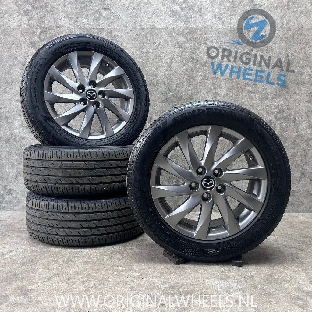 17 inch originele velgen + zomerbanden Mazda 6 9965497070, Auto-onderdelen, Banden en Velgen, Gebruikt, Banden en Velgen, 17 inch