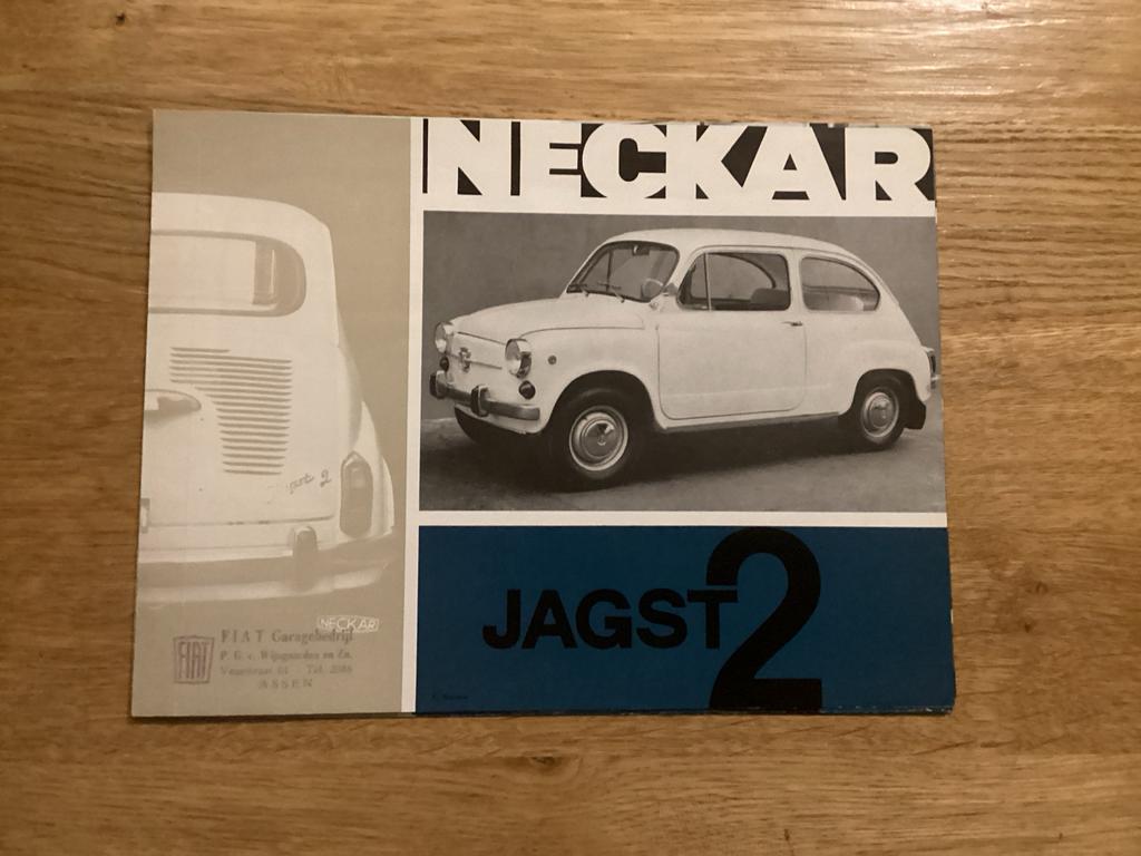 Neckar Jagst 2 brochure - Zeldzaam oldtimer document, Boeken, Auto's | Boeken, Gelezen, Overige merken, Ophalen of Verzenden
