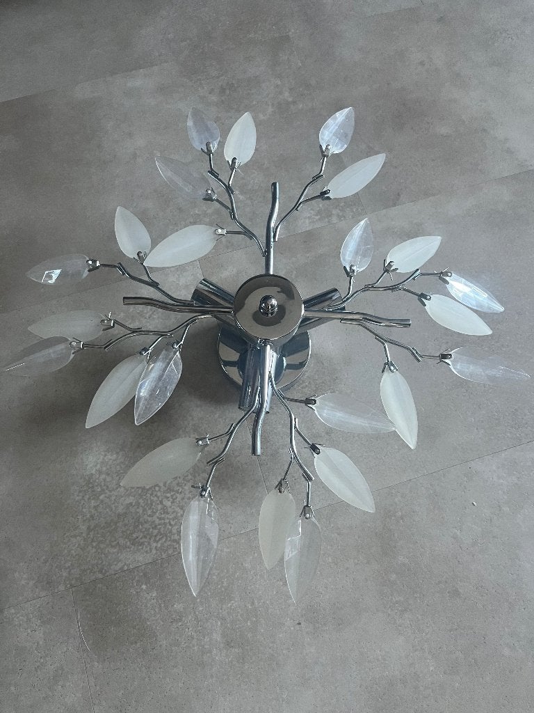 Plafondlamp, Huis en Inrichting, Lampen | Plafondlampen, Ophalen, Zilver, Overige stijlen, 50 cm