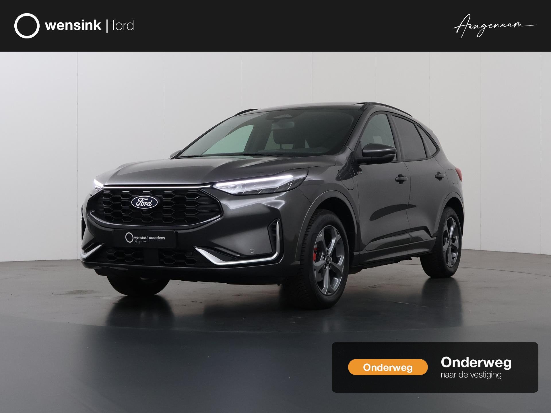 Ford Kuga 2.5 PHEV ST-Line X | Elek. Trekhaak | Panoramadak, Auto's, Ford, 14 kWh, Gebruikt, 4 cilinders, Leder en Stof