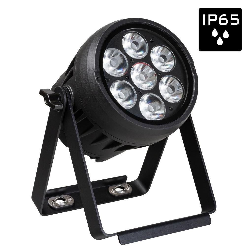 BRITEQ BTI-AKKUBEAMER 7x 10W RGBL IP65 Waterdicht, Geluidgestuurd, ., Nieuw, Ophalen of Verzenden