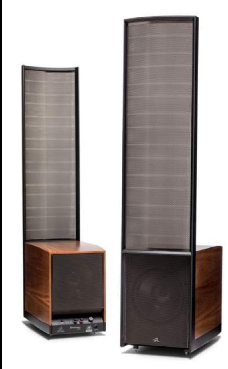 Martin Logan Expression ESL 13A - Dark Cherry - Masterpiece, Vloerstaande luidspreker, Gebruikt, ., Ophalen of Verzenden