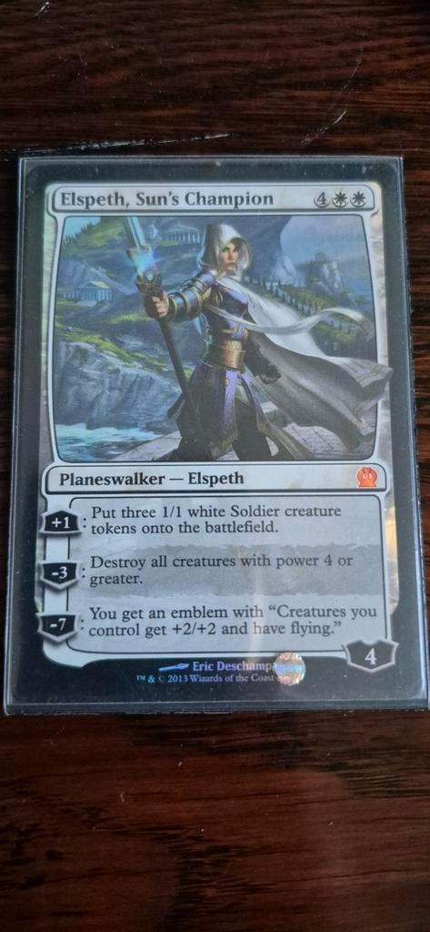 Elspeth, Sun's Champion (Foil) - Magic: The Gathering, Ophalen of Verzenden, Zo goed als nieuw, Losse kaart, Foil
