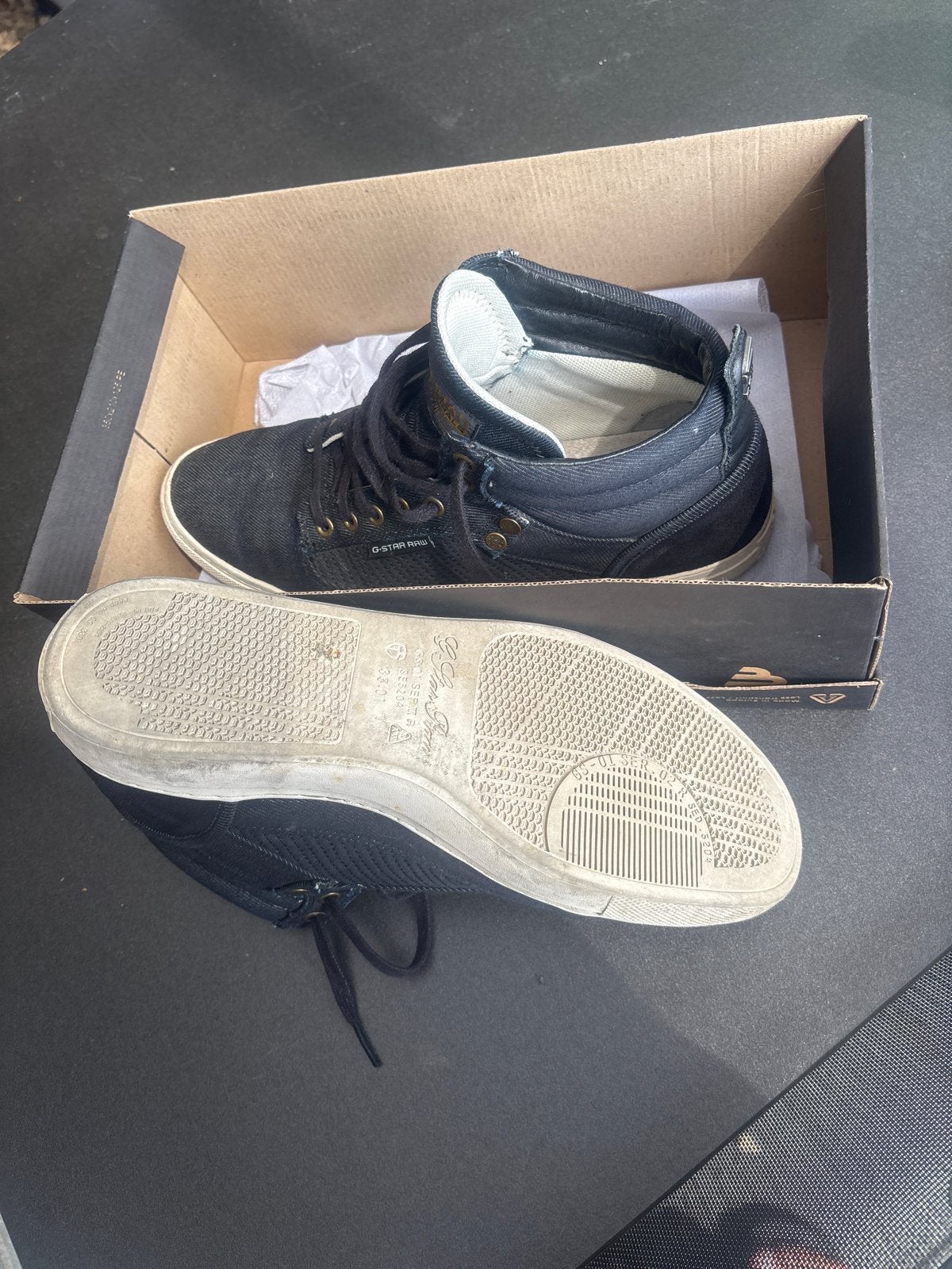 G-Star Raw hoge sneakers - Maat 42, Ophalen of Verzenden, Gedragen, Zwart, Sneakers of Gympen