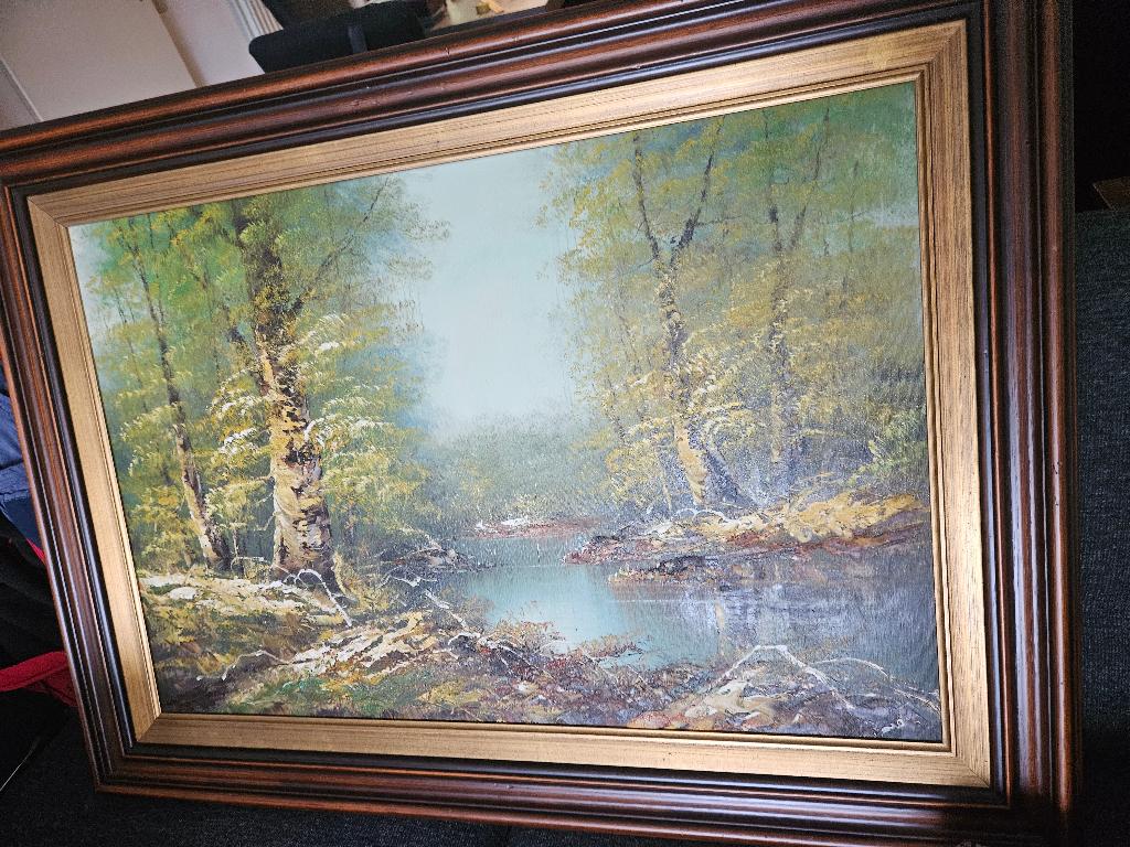 Olieverf schilderij, Ophalen