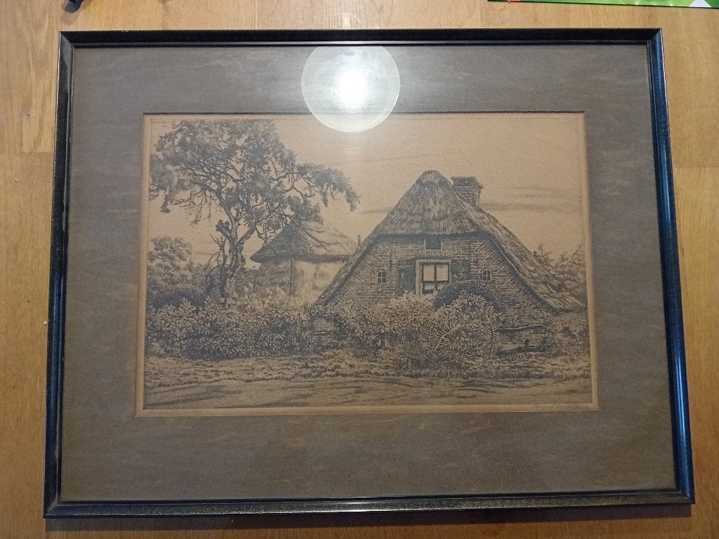 Veluwezoom bij Lunteren (ets), Arend Hendriks, Ophalen, Ets, Landschap, 1900 - 1949