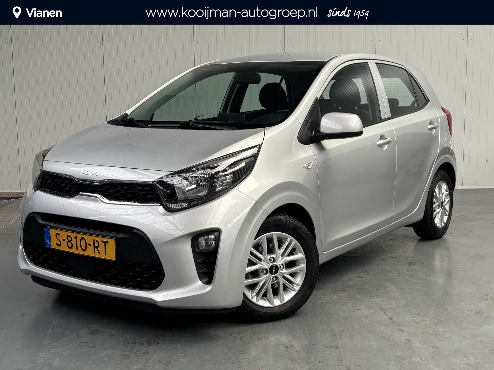 Kia Picanto 1.0 DPi DynamicLine, Auto's, Stof, Gebruikt, 4 stoelen, Origineel Nederlands