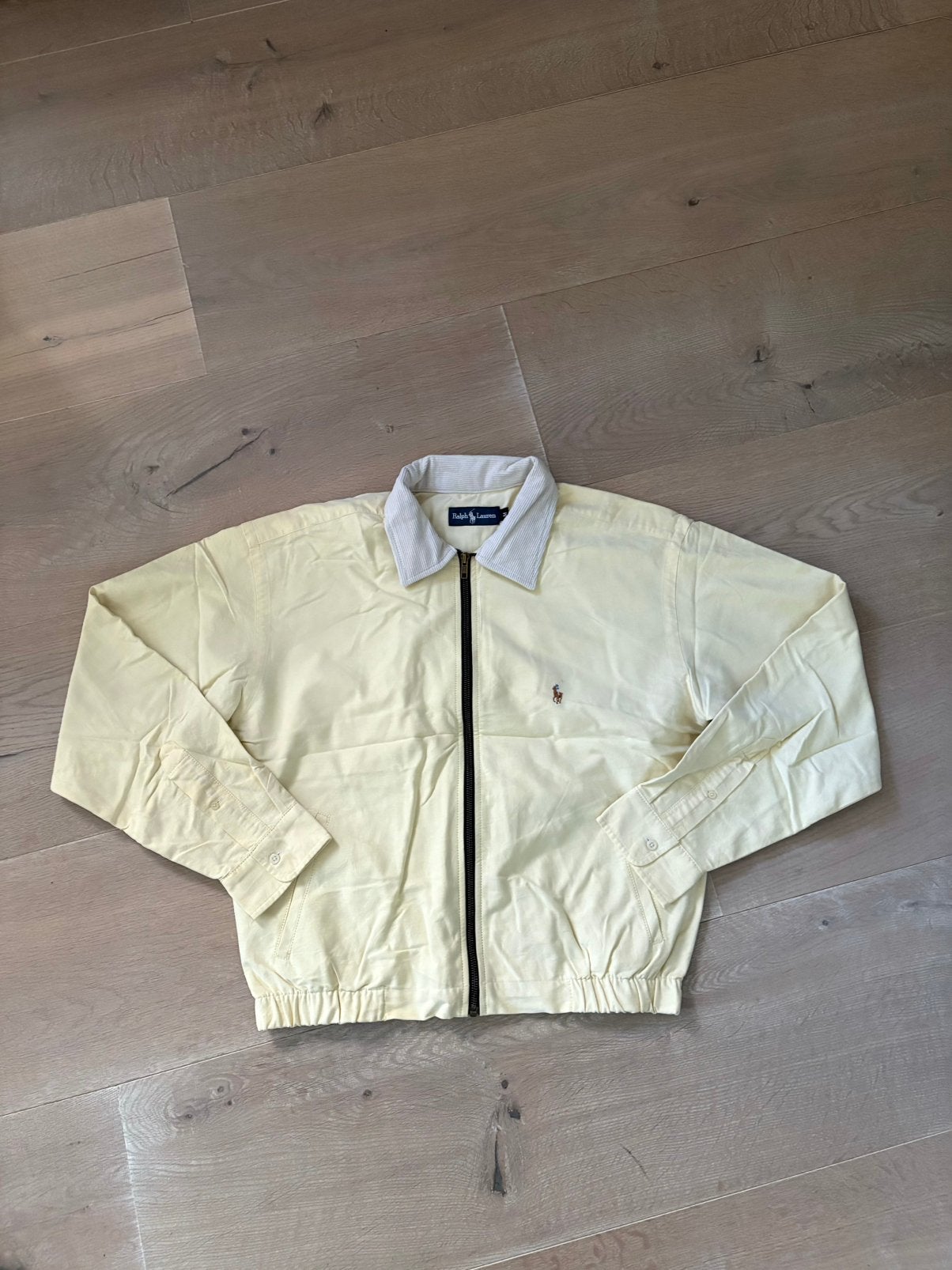 Ralph lauren jack, Kleding | Heren, Jassen | Zomer, Verzenden, Zo goed als nieuw, Maat 48/50 (M), Geel