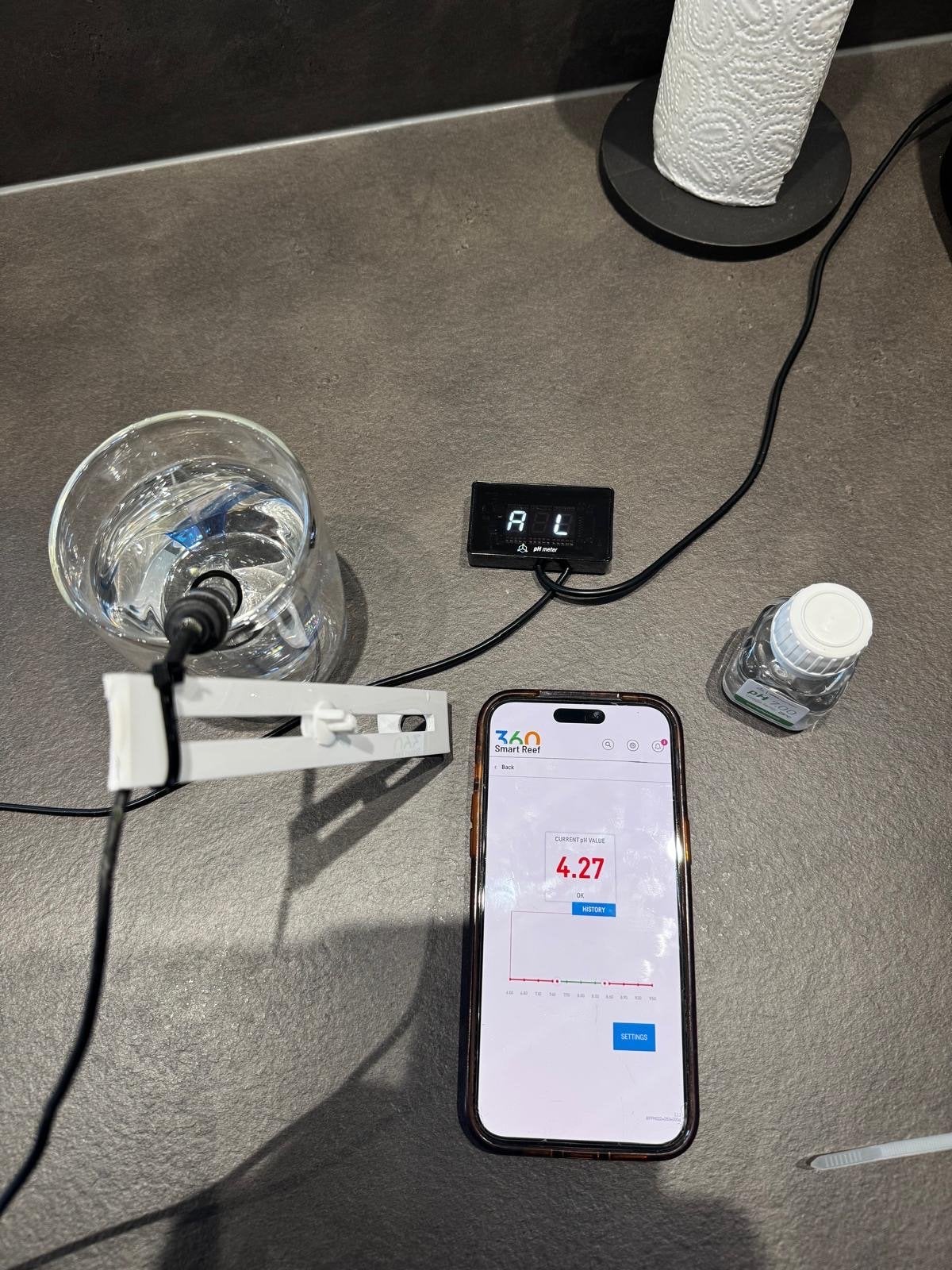 Reef factory PH meter met Wifi, Ophalen