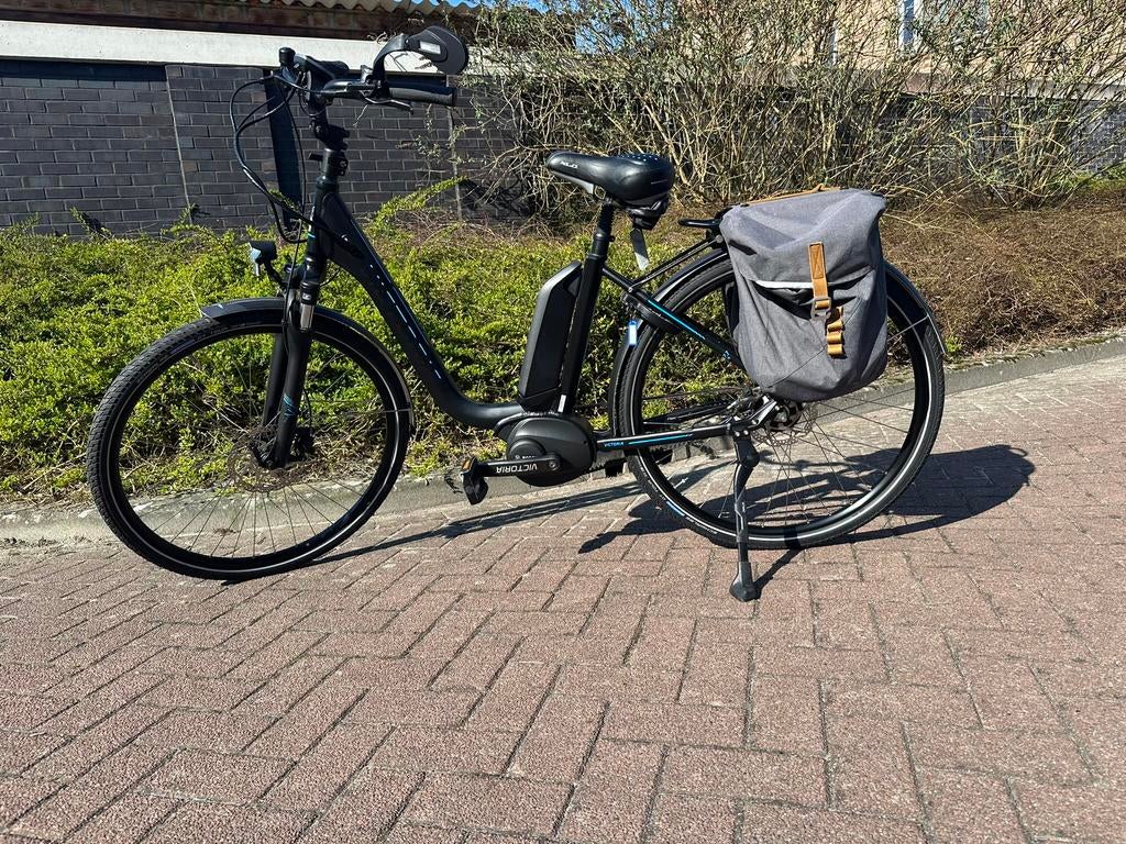 Gazelle Victoria elektrische fiets 47 cm, Fietsen en Brommers, Elektrische fietsen, 47 tot 51 cm, Ophalen, Zo goed als nieuw, Gazelle