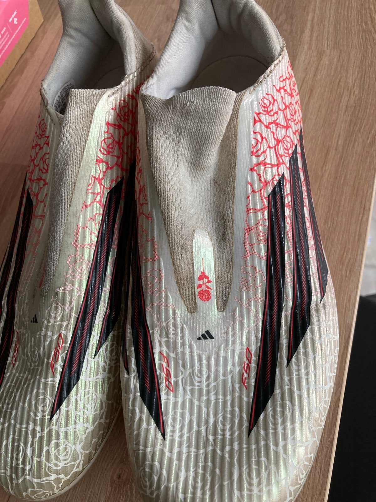 Adidas F50 voetbalschoenen - Lamine Yamal -maat 41 1/2od1/3, Maat XS of kleiner, Ophalen of Verzenden, Gebruikt, Schoenen