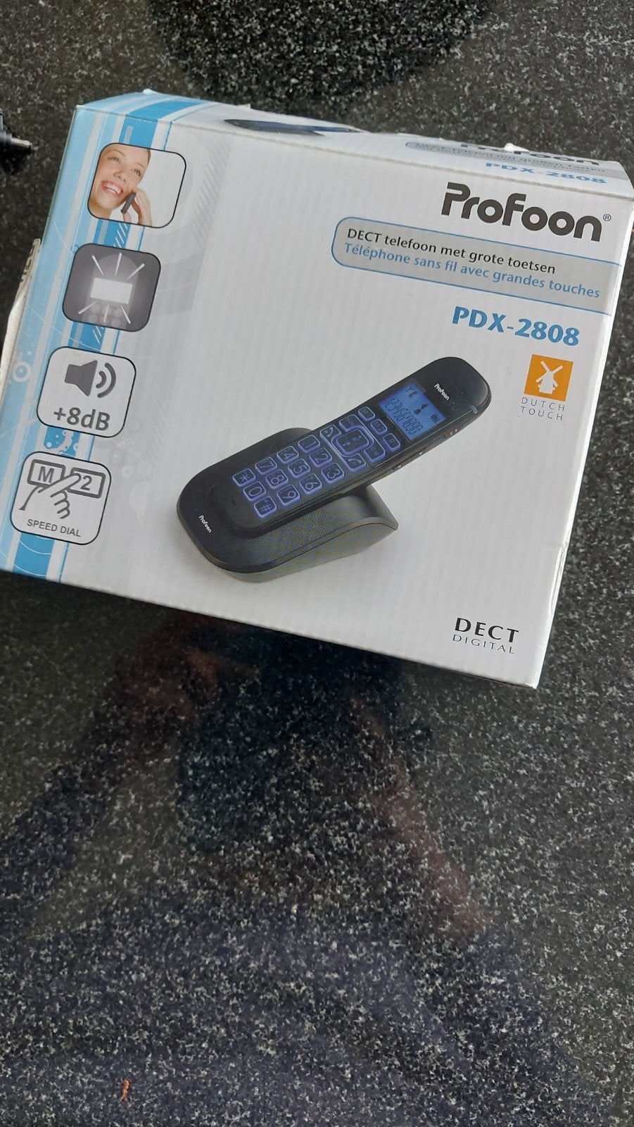 Profoon PDX-2808 DECT telefoon met grote toetsen, Ophalen of Verzenden, Zo goed als nieuw, 1 handset