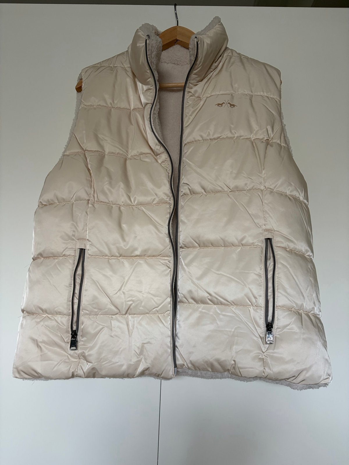 HV Society Bodywarmer Maat 44 - Beige/Crème, Ophalen of Verzenden, Zo goed als nieuw, Maat 42/44 (L), Beige