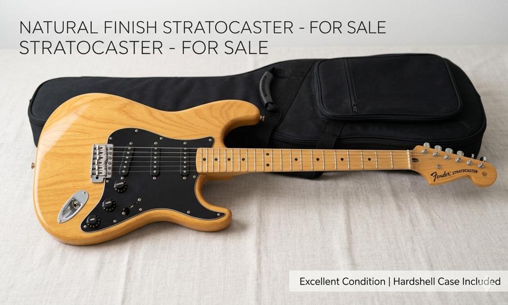 Vintage Fender Stratocaster Natural (USA, 1979/1980), Muziek en Instrumenten, Ophalen of Verzenden, Gebruikt, Solid body, Fender