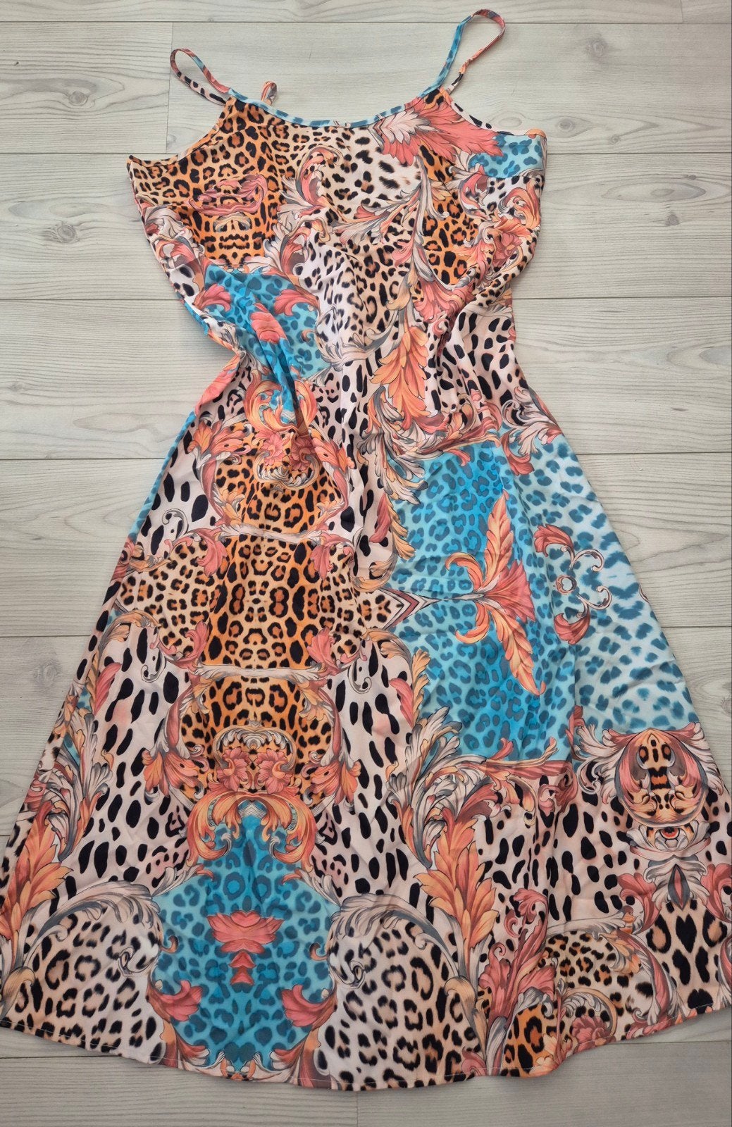 Leuke kleurige zomerjurk maat XXL Nieuw, Ophalen of Verzenden, Nieuw, Maat 42/44 (L), Onder de knie