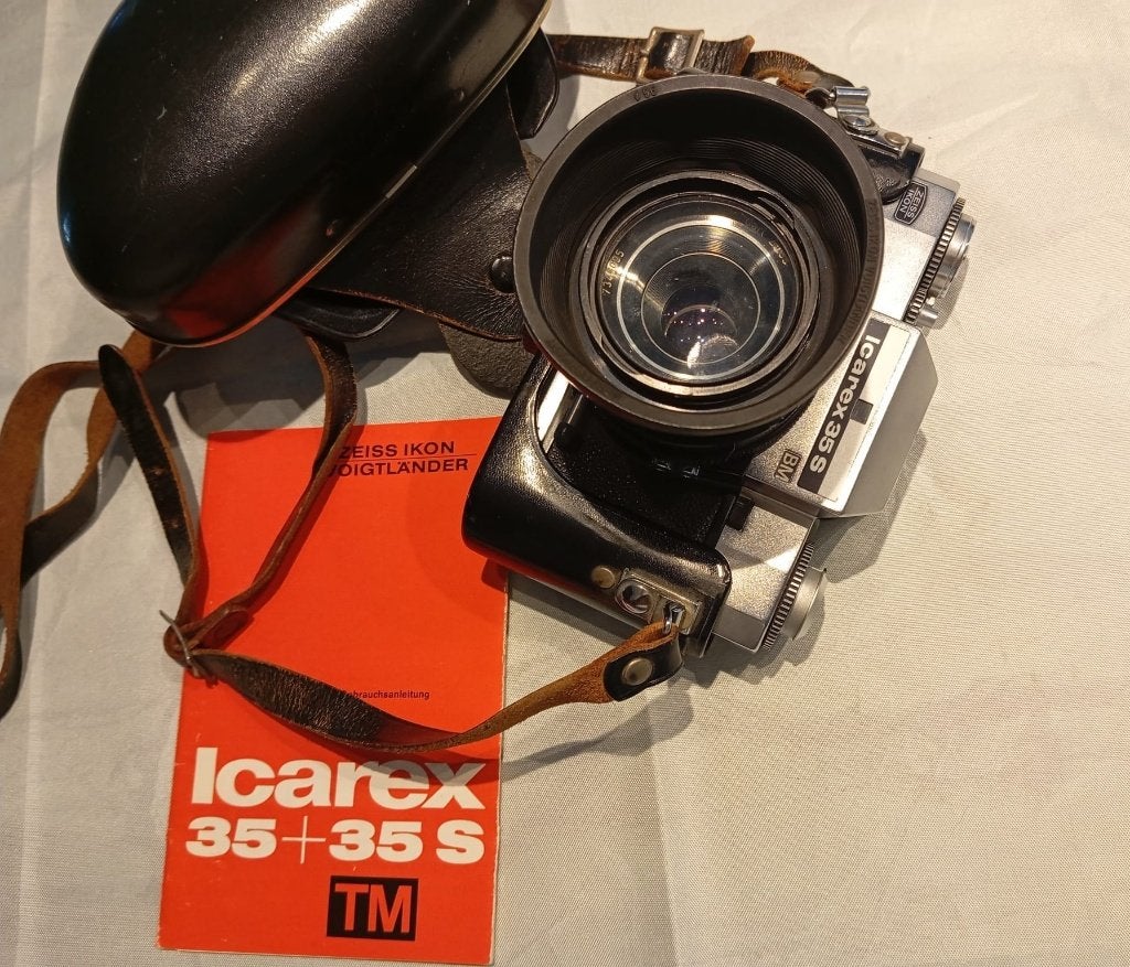 Analoge fotocamera Zeiss Ikon, tele,- groothoeklens e.d., Ophalen of Verzenden, Gebruikt, Spiegelreflex, Overige Merken