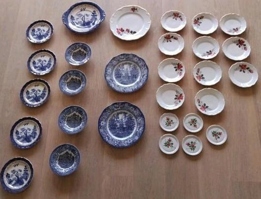 Diverse collectie kopjes enschotels van goede kwaliteit 30eu, Antiek en Kunst, Antiek | Servies los, Ophalen