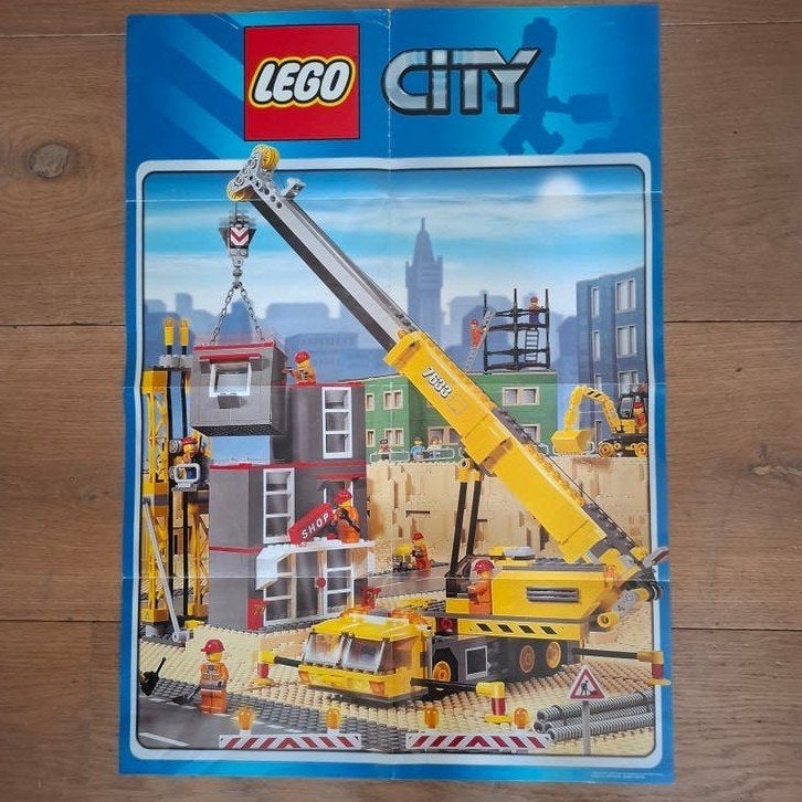 LEGO CITY poster 68 x 48 cm, Rechthoekig Staand, Ophalen of Verzenden, Zo goed als nieuw, A1 t/m A3