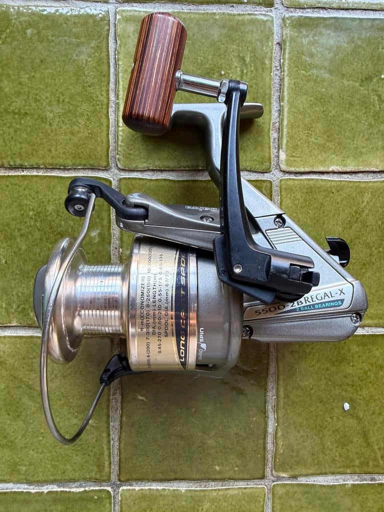 Daiwa Regal X 5500T-2B,  Shimano, Meerval, Kabeljauw, Zeevis, Watersport en Boten, Ophalen of Verzenden, Gebruikt, Molen
