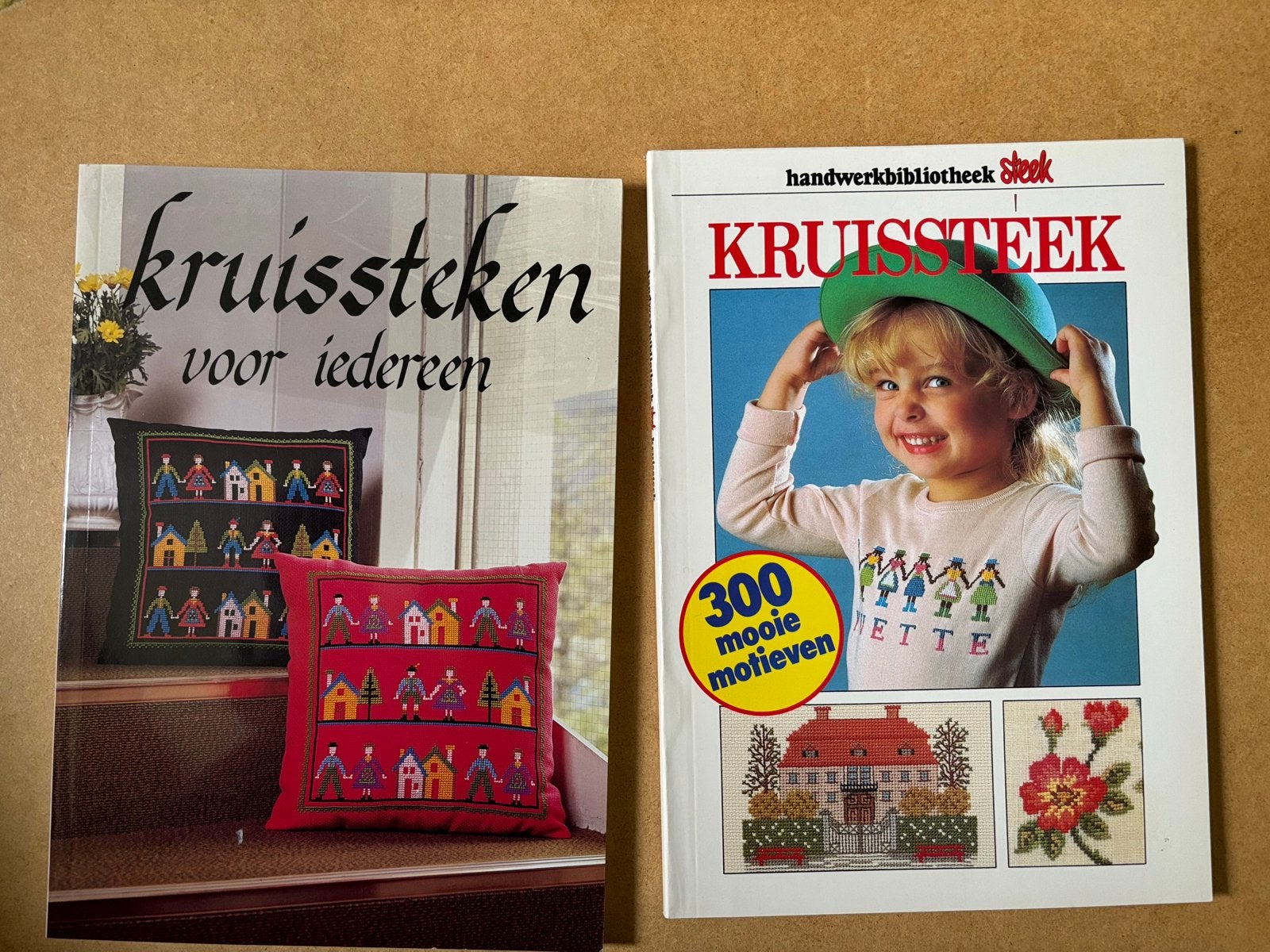2x Kruissteek boeken: patronen voor iedereen, Hobby en Vrije tijd, Ophalen of Verzenden, Zo goed als nieuw, Handborduren, Patroon