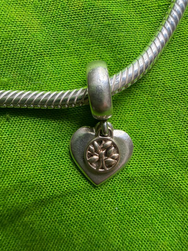 Pandora origineel bedel zilver met 14K goud, Pandora, Ophalen of Verzenden, Zo goed als nieuw, 1 bedel