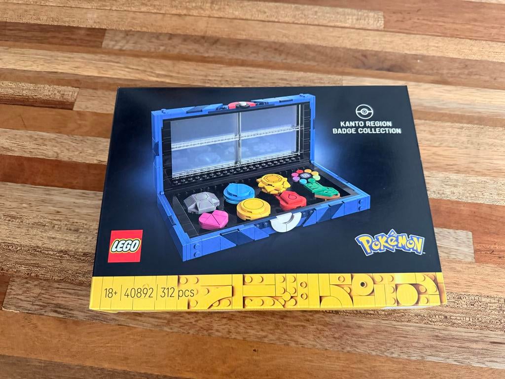 LEGO Pokémon Kanto-regio-badges Displaydoos (40892), Ophalen, Nieuw, Overige merken