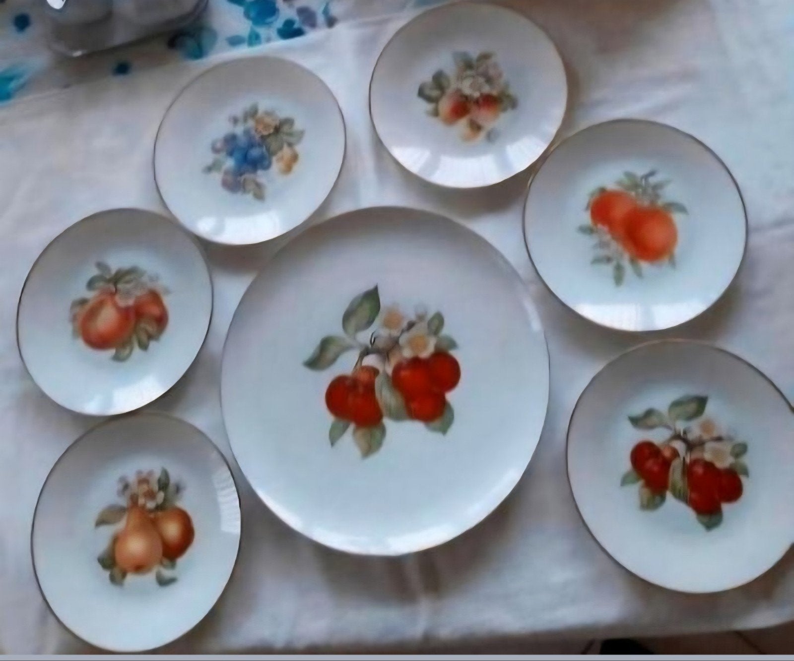 Hutschenreuther Selb LHS schaal borden fruit set, Antiek en Kunst, Ophalen of Verzenden